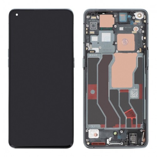 Ecran complet avec châssis OPPO Find X3 Pro - Officiel reconditionné - Noir photo 2