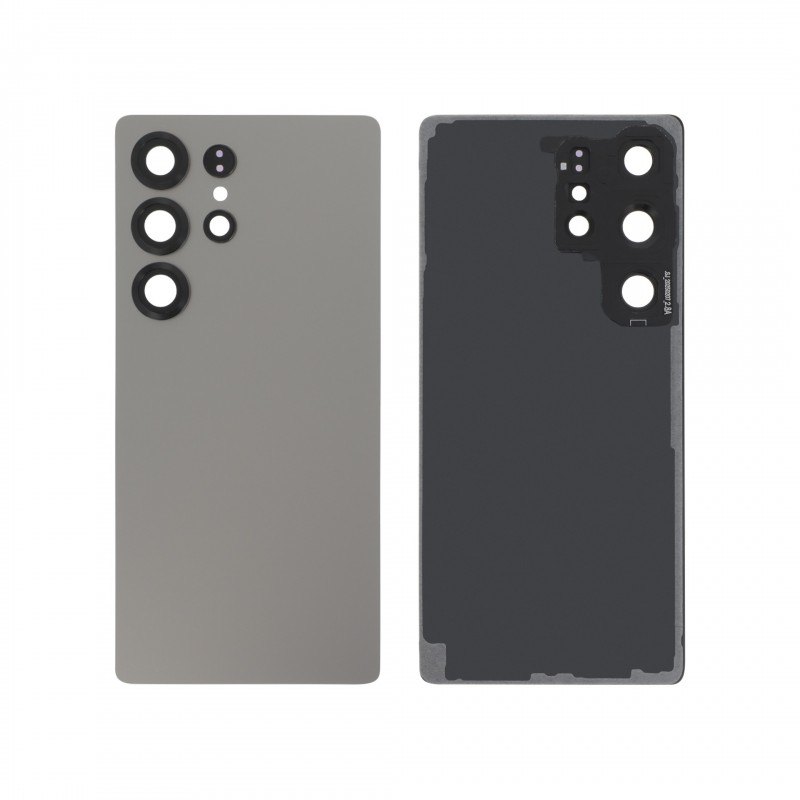 Vitre arrière Samsung Galaxy S25 Ultra - Compatible - Blanc Argenté photo 1