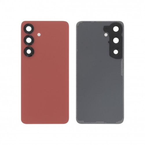 Vitre arrière Samsung Galaxy S25 - Compatible - Rouge Corail photo 1