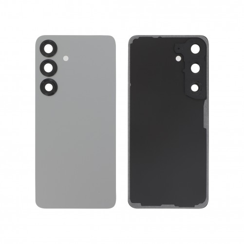 Vitre arrière Samsung Galaxy S25 - Compatible - Argent Sombre photo 1