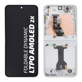 Bloc écran complet intérieur Samsung Galaxy Z Flip6 Officiel - Blanc photo 1