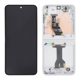 Bloc écran complet intérieur Samsung Galaxy Z Flip6 Officiel - Blanc photo 1