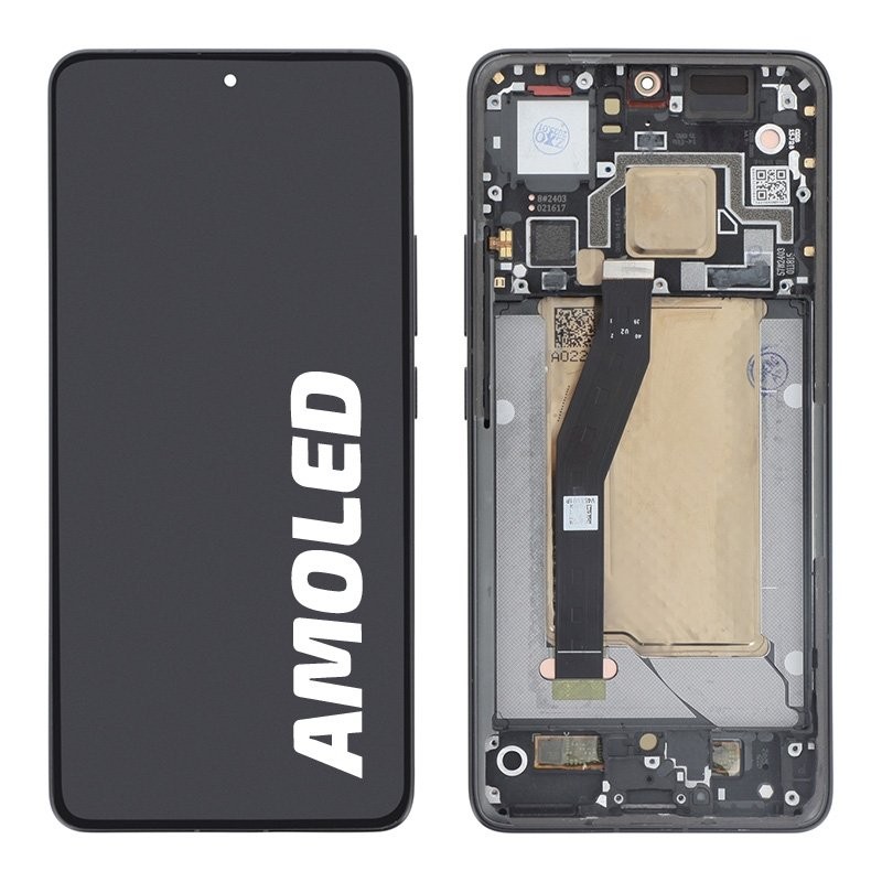 Bloc écran avec châssis Xiaomi 14 T Pro - Officiel reconditionné - noir photo 1