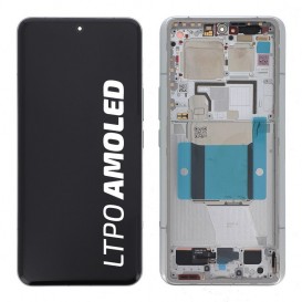 Bloc écran Officiel avec châssis Xiaomi 14 Ultra - Blanc photo 1