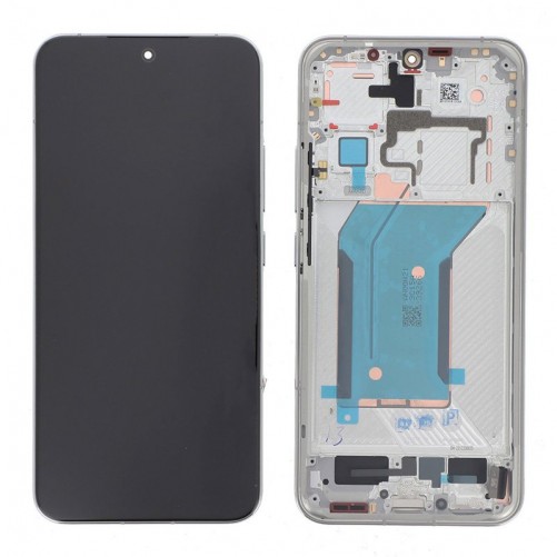 Bloc écran Officiel avec châssis Xiaomi 14 - Blanc photo 2