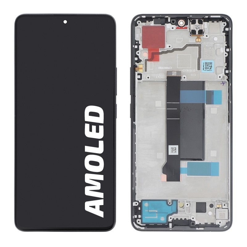 Bloc écran Officiel avec châssis Xiaomi Poco X6 5G - Noir photo 1