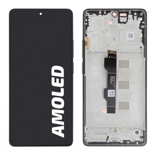 Bloc écran avec châssis Xiaomi Redmi note 13 Pro 4G - Officiel - Noir photo 1