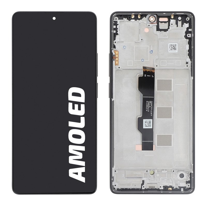 Bloc écran avec châssis Xiaomi Redmi note 13 Pro 4G - Officiel - Noir photo 1