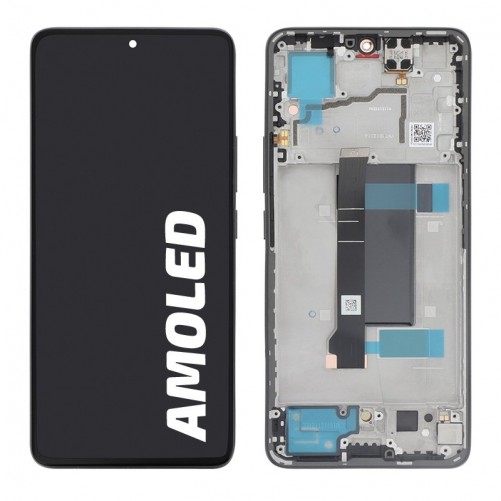 Bloc écran Officiel avec châssis Xiaomi Redmi note 13 Pro 5G - Noir photo 1