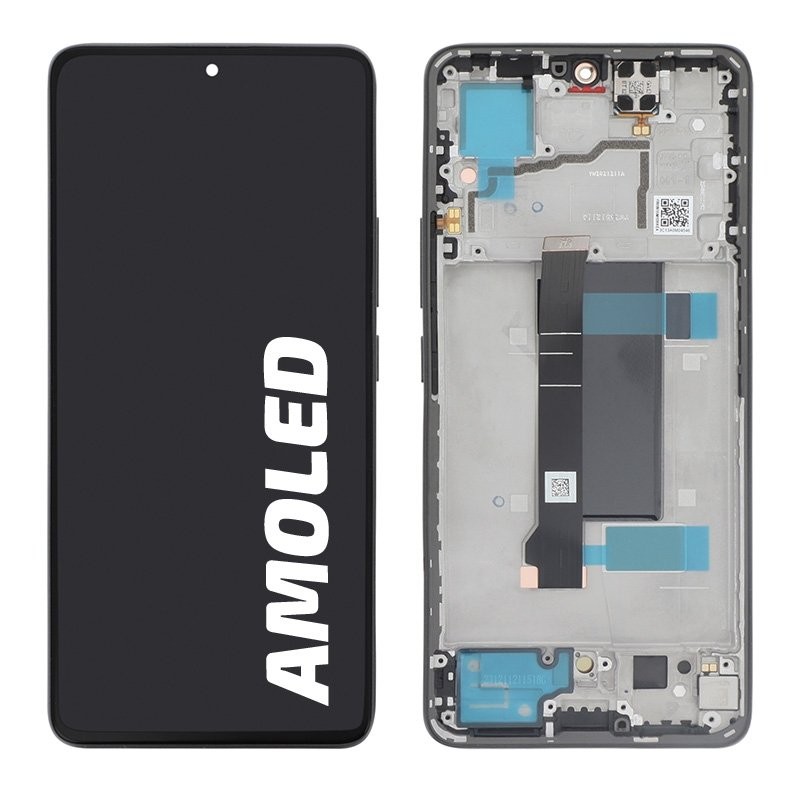 Bloc écran Officiel avec châssis Xiaomi Redmi note 13 Pro 5G - Noir photo 1