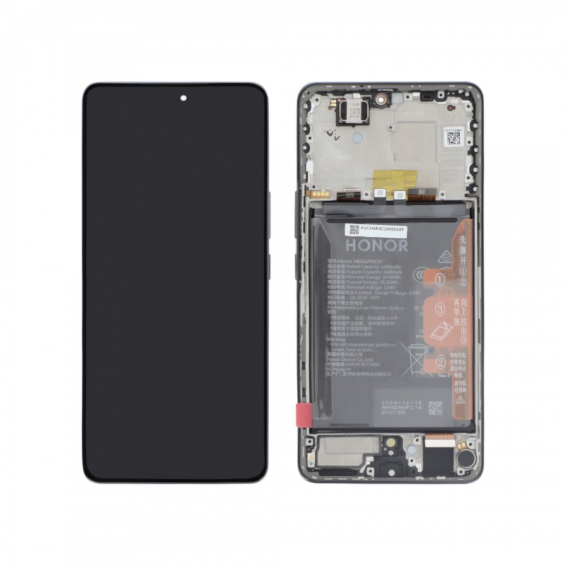 Bloc écran avec batterie Officiel Honor Magic 7 Lite - Titanium Black photo 1