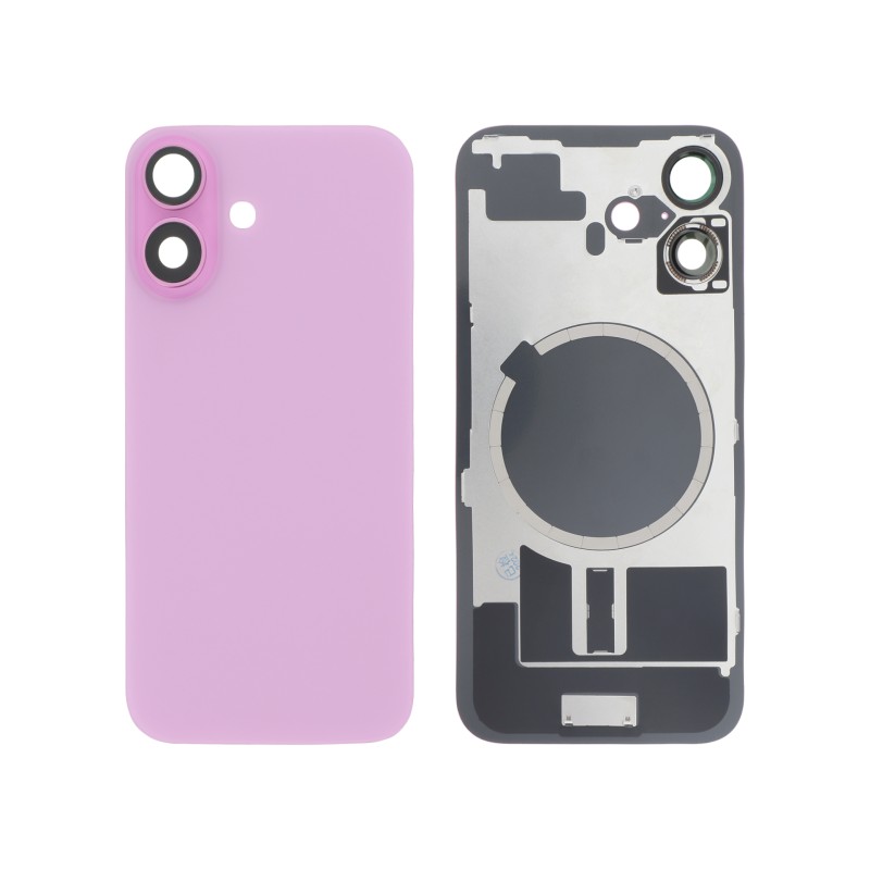 Vitre arrière - iPhone 16 - Rose photo 1