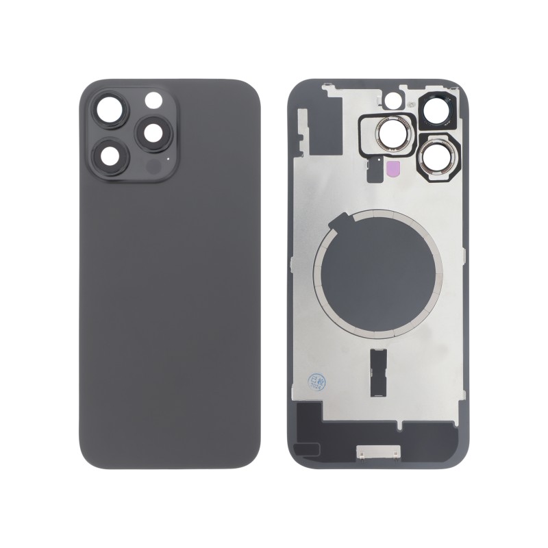 Vitre arrière (Premier prix) - iPhone 16 Pro Max - Titane noir