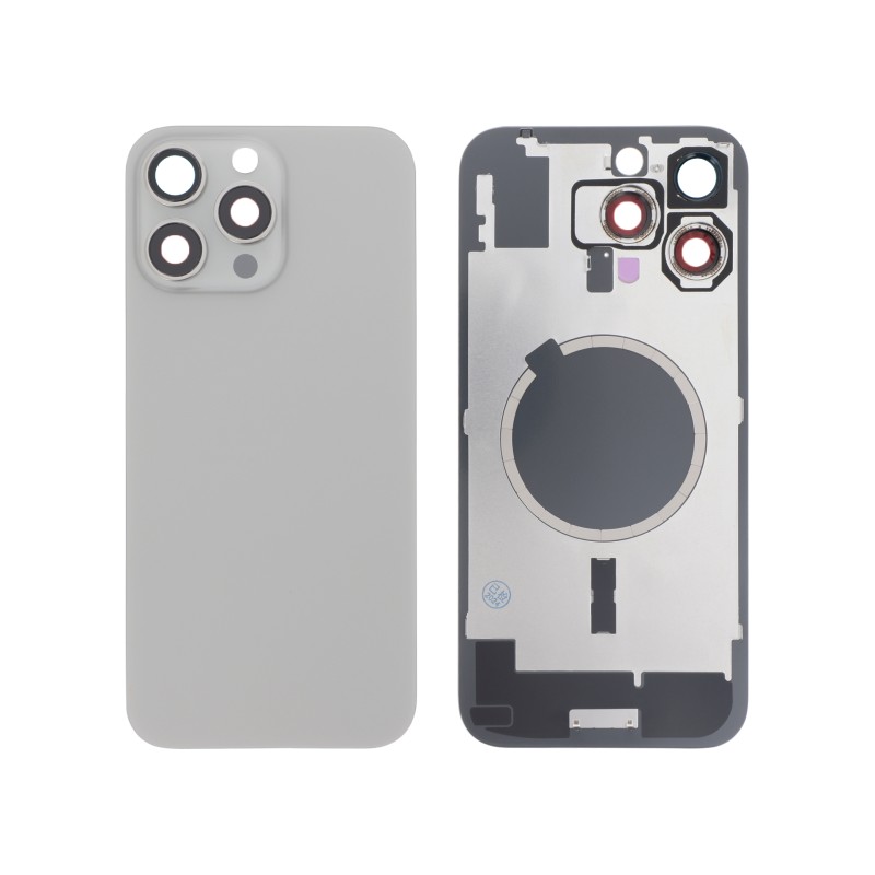 Vitre arrière - iPhone 16 Pro Max - Titane Naturel