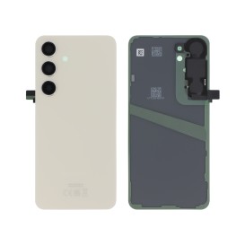 Vitre arrière (Originale) - Samsung Galaxy S24 - Crème photo 1