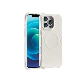 Coque cercles MagSafe iPhone 14 Plus, iPhone 15 Plus - blanc cassé photo 1