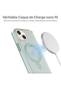 Housse pour iPhone 14 Plus avec anneau métal rotatif - Rose photo 2