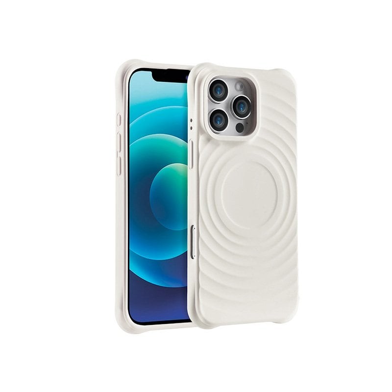 Coque cercles MagSafe iPhone 14 Pro - blanc cassé photo 1