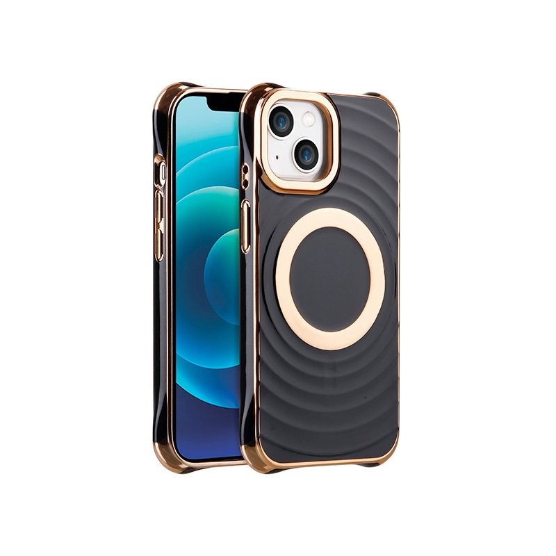 Coque iPhone 14 Pro - noire et dorée photo 1