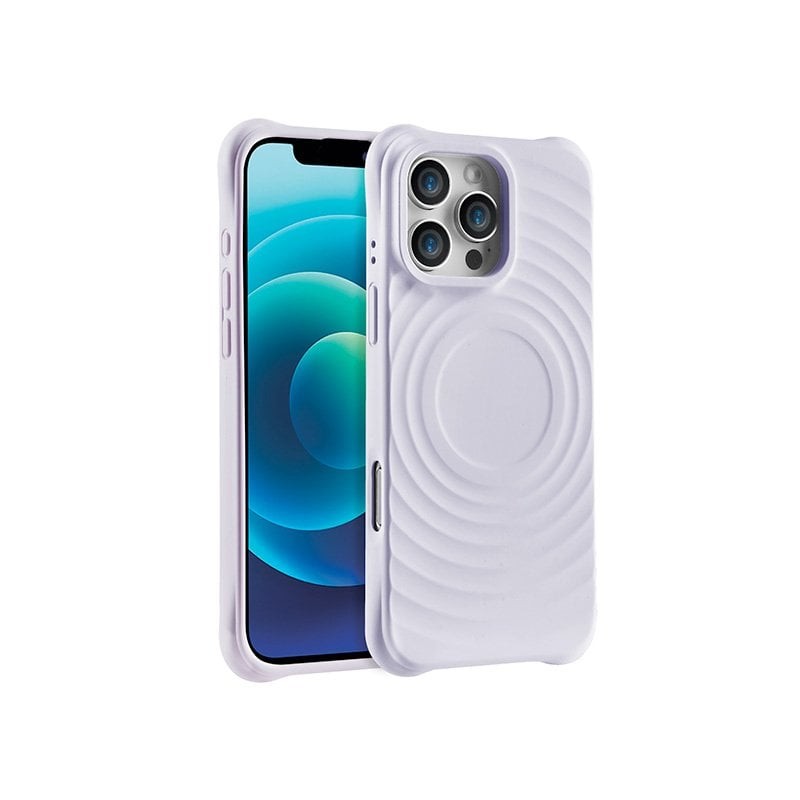 Coque cercles MagSafe iPhone 15 Pro - violette photo 1