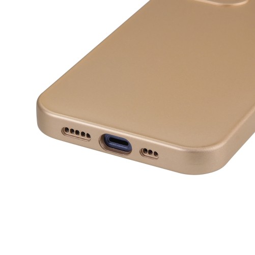 Coque TPU effet métal iPhone 16 - Or photo 2