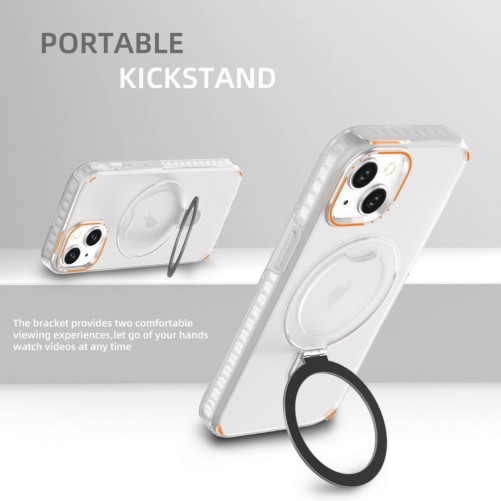 Coque Metal Ring MagSafe iPhone 17 Pro Max - Transparent photo 4