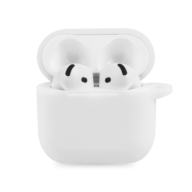 Etui en silicone AirPods 4ème génération - Blanc photo 1