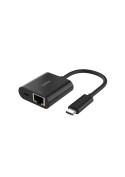 Adaptateur Belkin USB-C Ethernet recharge 100W universel photo 1
