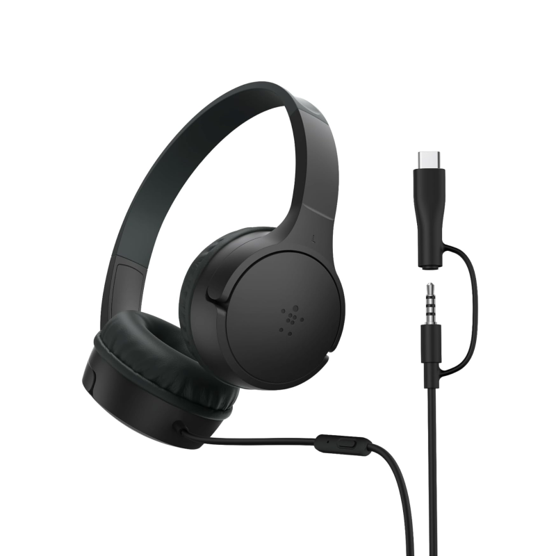 Casque filaire enfant Belkin Soundform Mini - Noir photo 1