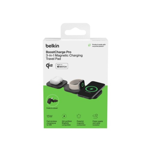 Station de recharge de voyage Belkin 3 en 1 Qi2 photo 5