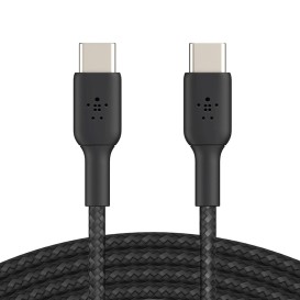 Câble tressé USB-C vers USB-C - Noir photo 1