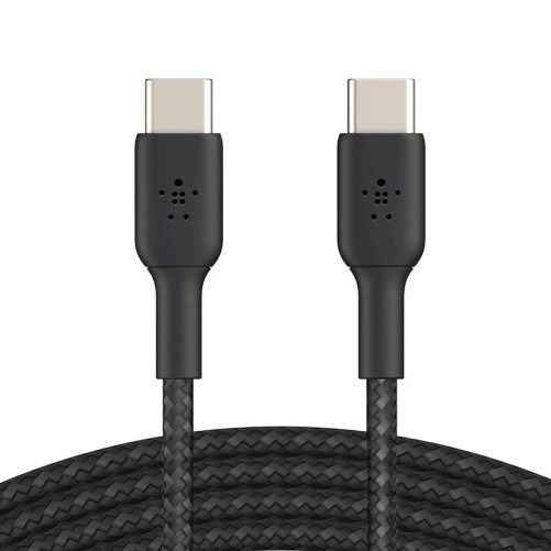 Câble tressé USB-C vers USB-C - Noir photo 1