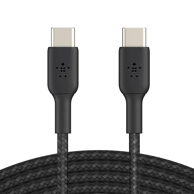 Câble tressé USB-C vers USB-C - Noir photo 1