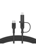 Câble Belkin 2-en-1 USB-C vers USB-C et Lightning - Noir photo 1