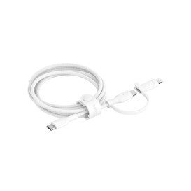 Câble Belkin 2-en-1 USB-C vers USB-C et Lightning - Blanc photo 3