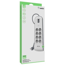 Multiprise Belkin 8 prises avec 2 USB, protection contre les surtensions photo 4