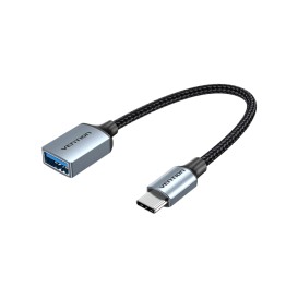 Câble Vention OTG USB-C mâle vers USB-A femelle 0,15m - Gris photo 1