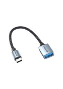 Câble Vention OTG USB-C mâle vers USB-A femelle 0,15m - Gris photo 2