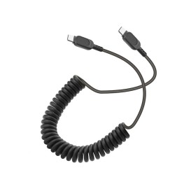 Câble USB-C vers USB-C avec cordon spirale - Noir photo 3
