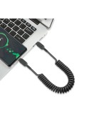Câble USB-C vers USB-C avec cordon spirale - Noir photo 4