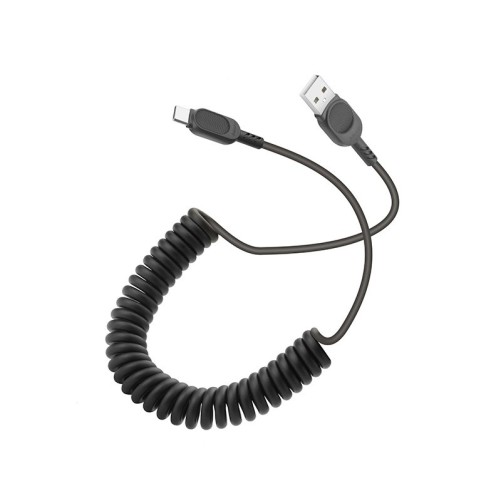 Câble USB-A vers USB-C avec cordon spirale - Noir photo 4