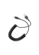 Câble USB-A vers USB-C avec cordon spirale - Noir photo 4