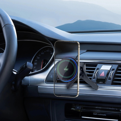 Chargeur voiture magnétique WiWU smartphone photo 5