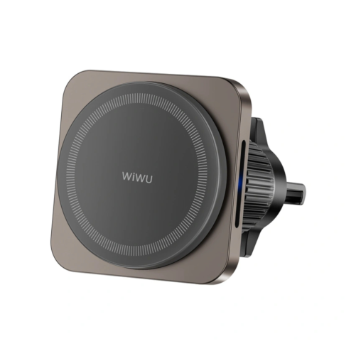 Chargeur voiture WiWU magnétique rotatif - compatible MagSafe et Qi photo 4