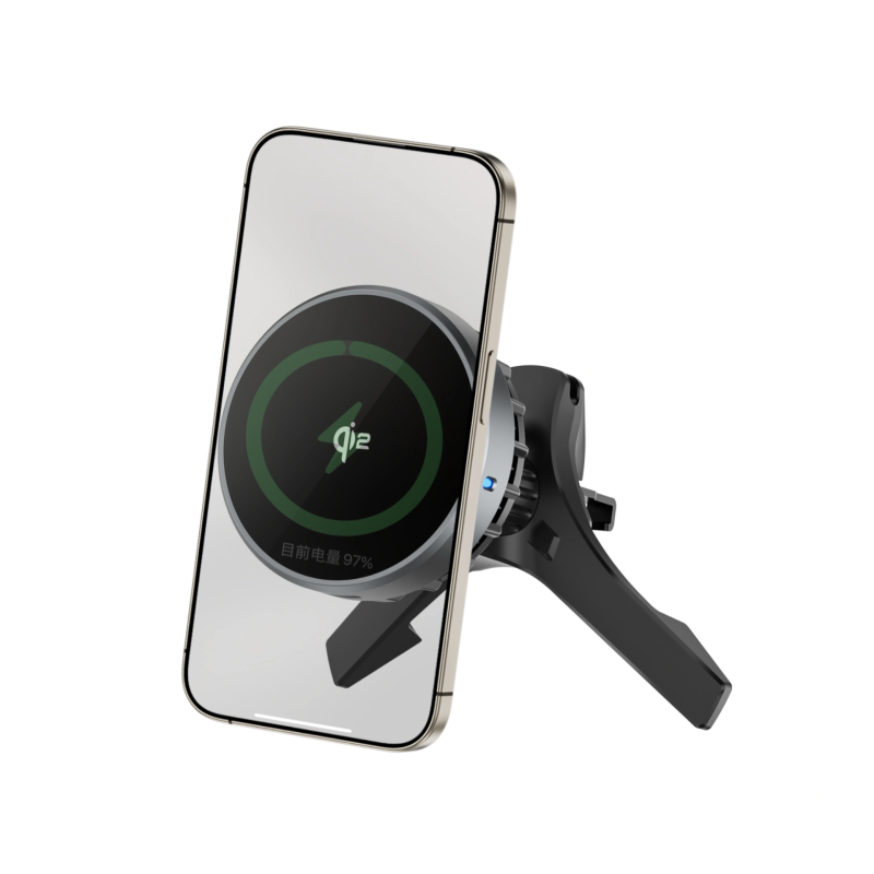Chargeur voiture magnétique Qi 2.0 WiWU smartphones photo 1
