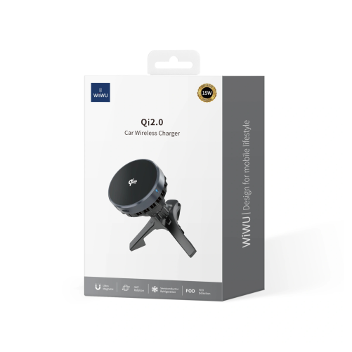 Chargeur voiture magnétique Qi 2.0 WiWU smartphones photo 5