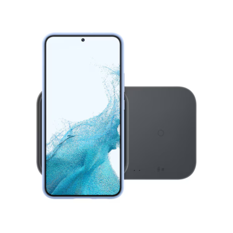 Chargeur duo sans fil 15W Qi Samsung universel - Noir photo 1
