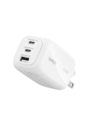 Chargeur secteur Belkin GaN 100W 3 ports adaptateur voyage - Noir photo 1