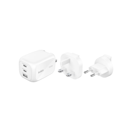 Chargeur secteur Belkin GaN 100W 3 ports adaptateur voyage - Noir photo 4