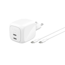 Chargeur secteur 67W 2 ports USB-C avec câble USB-C 2m Belkin - Blanc photo 1